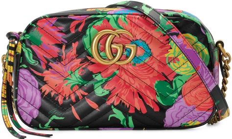 Gucci Online Exclusive Ken Scott print GG Marmont small 